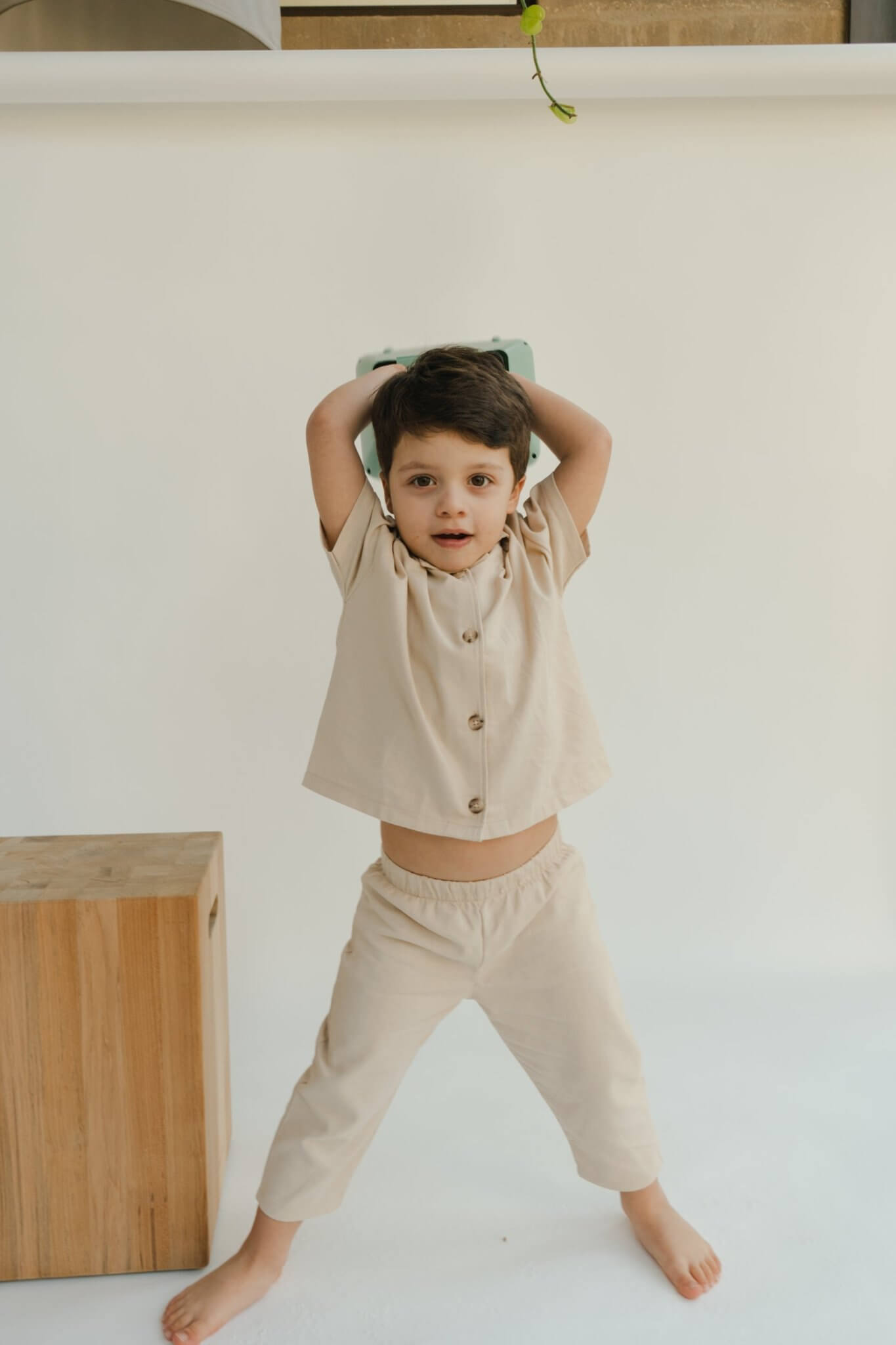 Air Cream Linen Trousers - Studio Clay kids