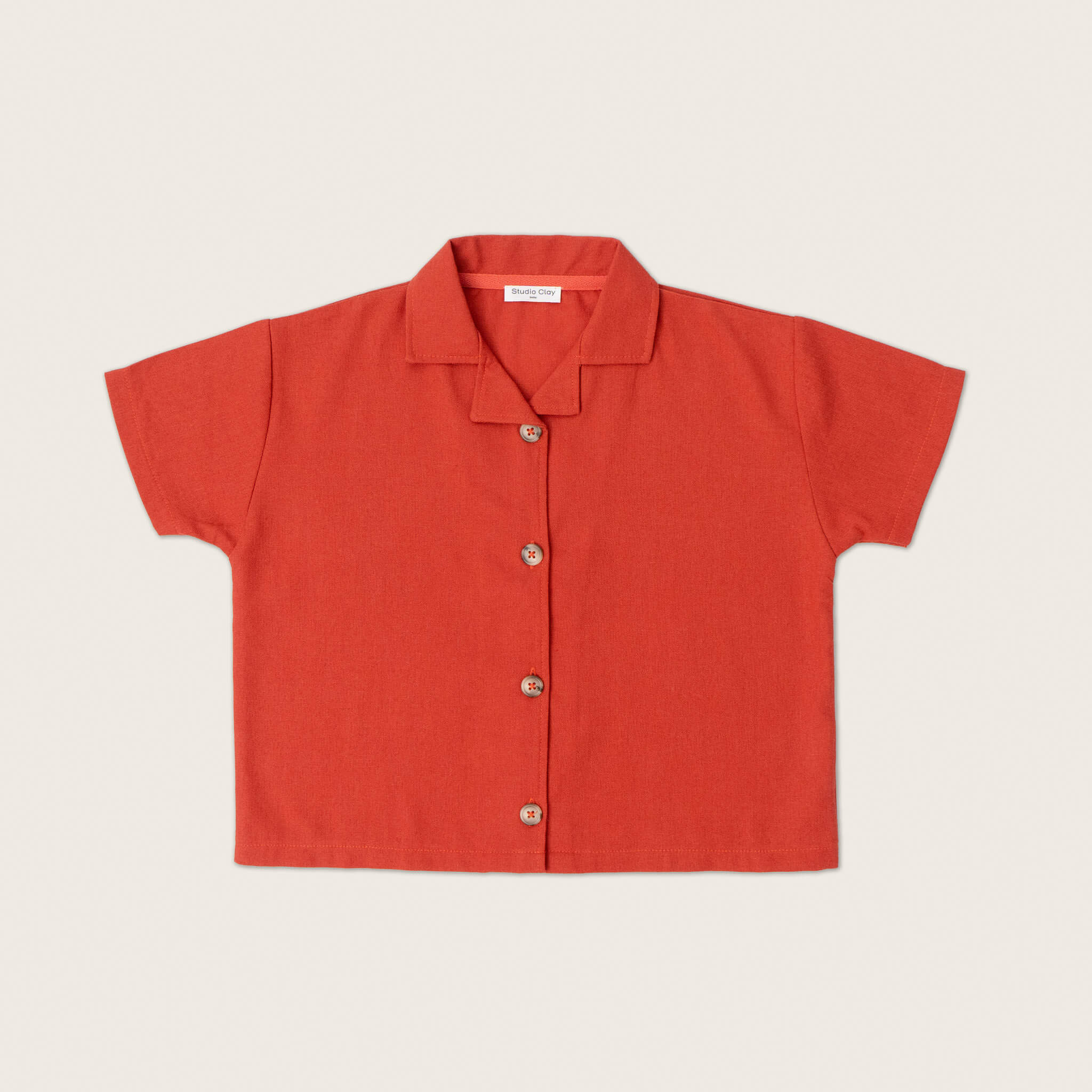 Air Red Linen Shirt - Studio Clay kids