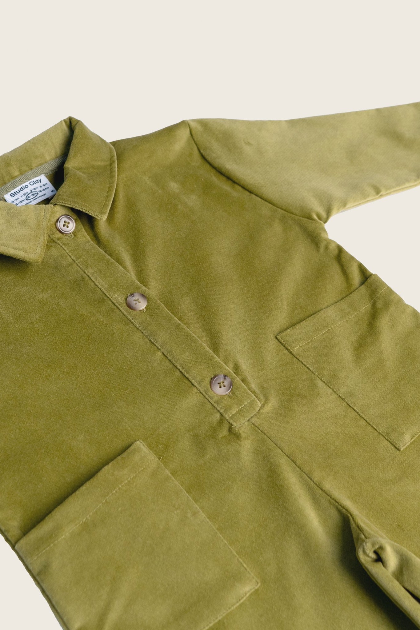 Green Saturday Jumpsuit - Studio Clay kids