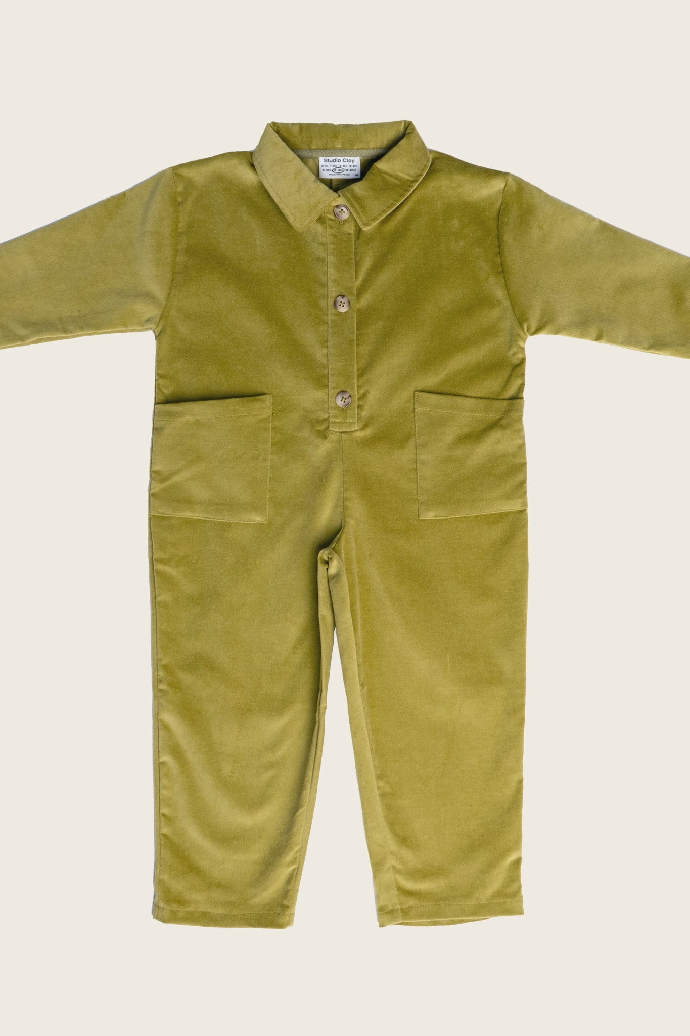 Green Saturday Jumpsuit - Studio Clay kids
