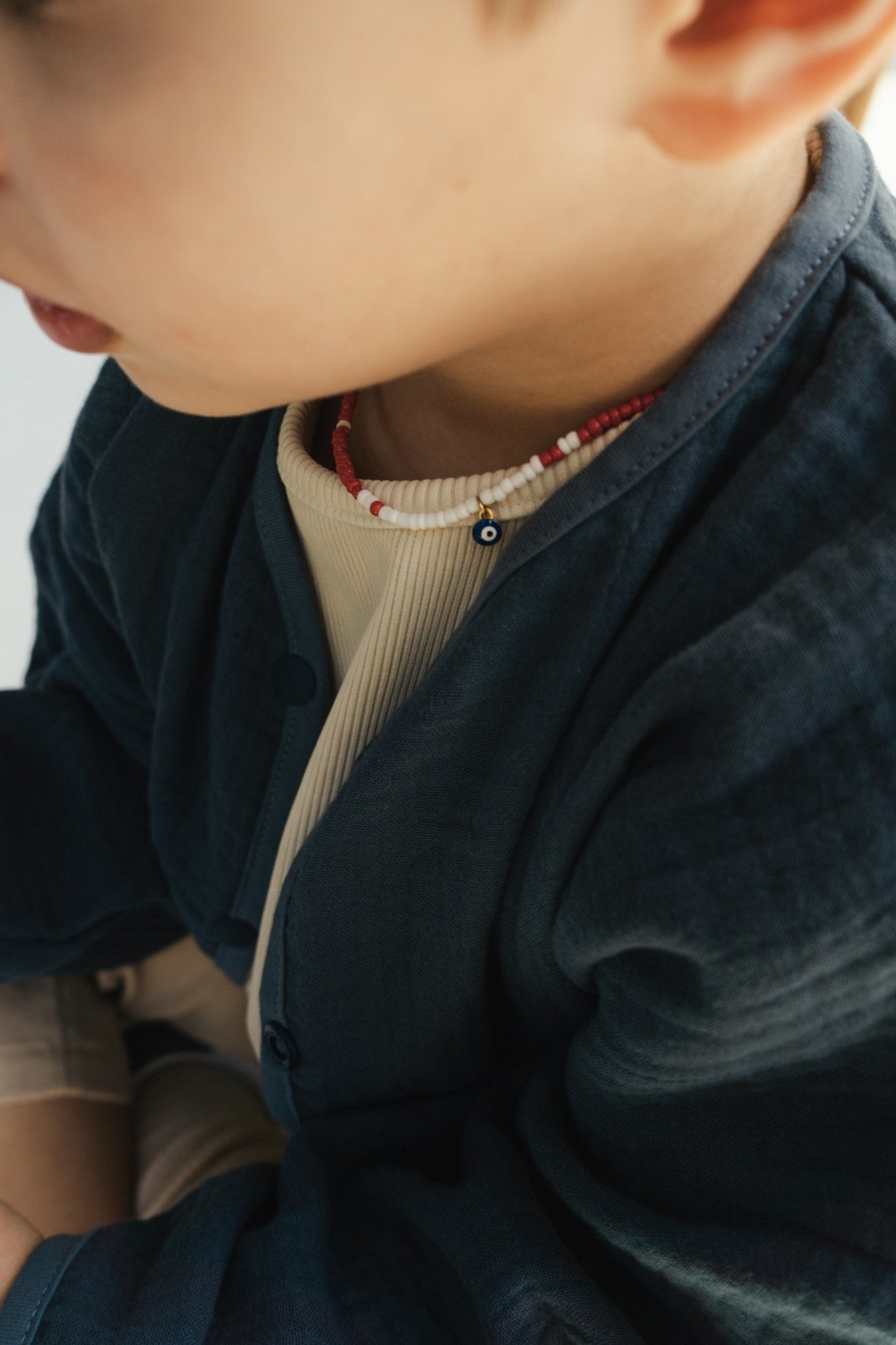 Navy Blue Moon Jacket - Studio Clay kids