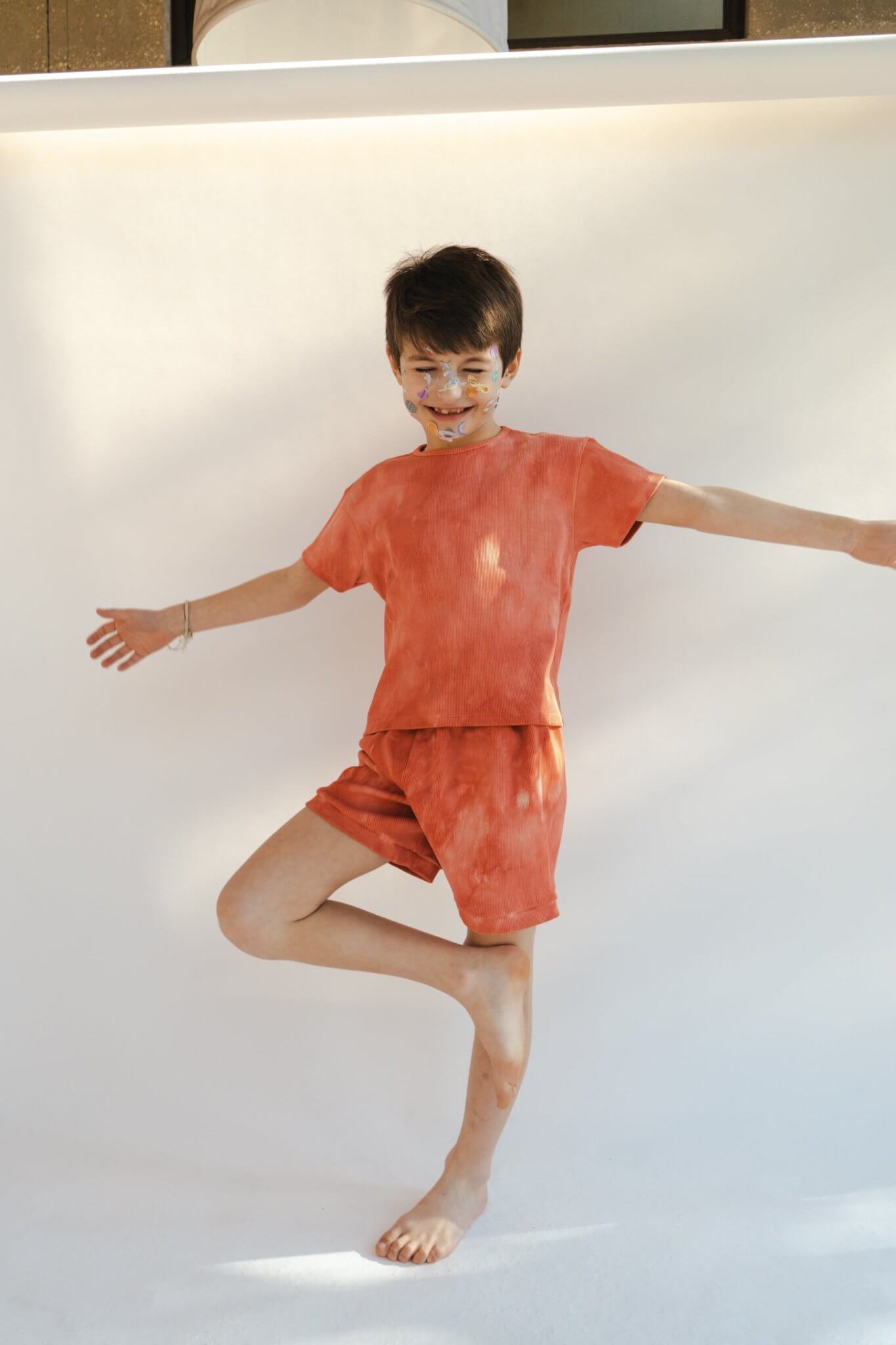 Red Benji Shorts - Studio Clay kids
