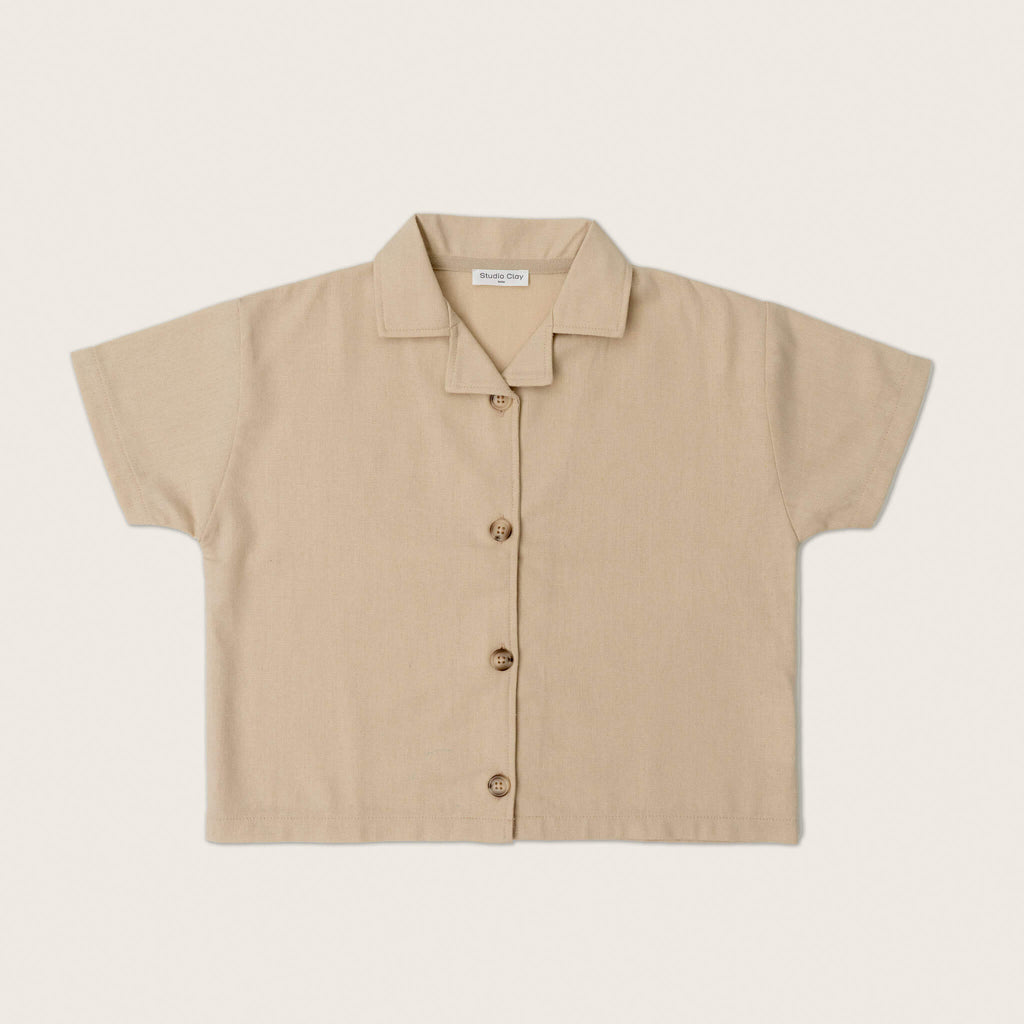 Air Cream Linen Shirt - Studio Clay kids