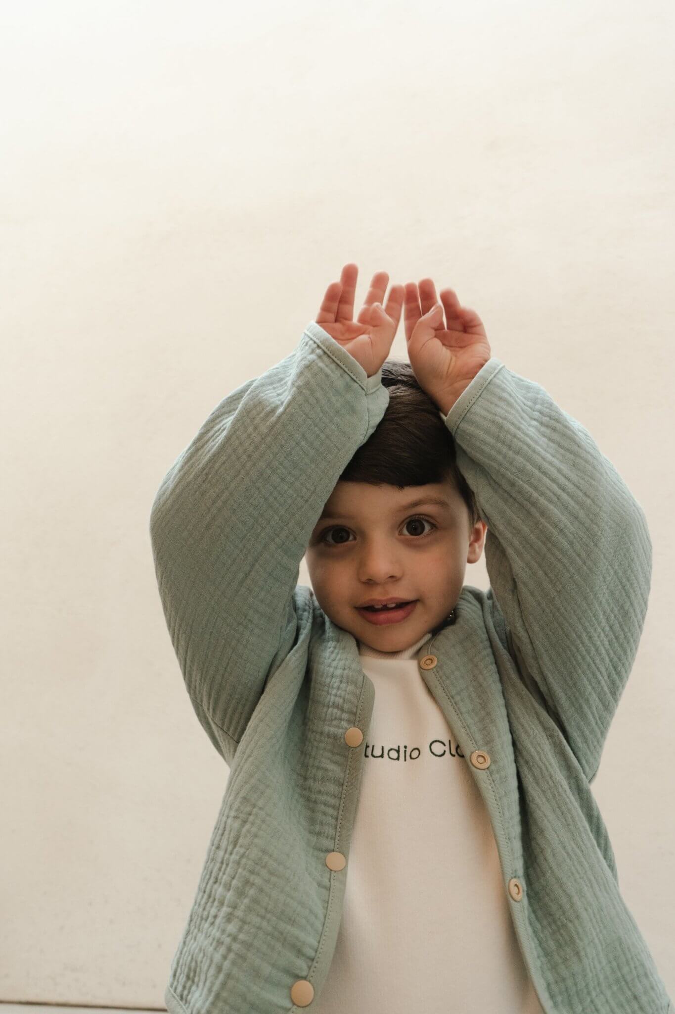 Sage Green Moon Jacket - Studio Clay kids